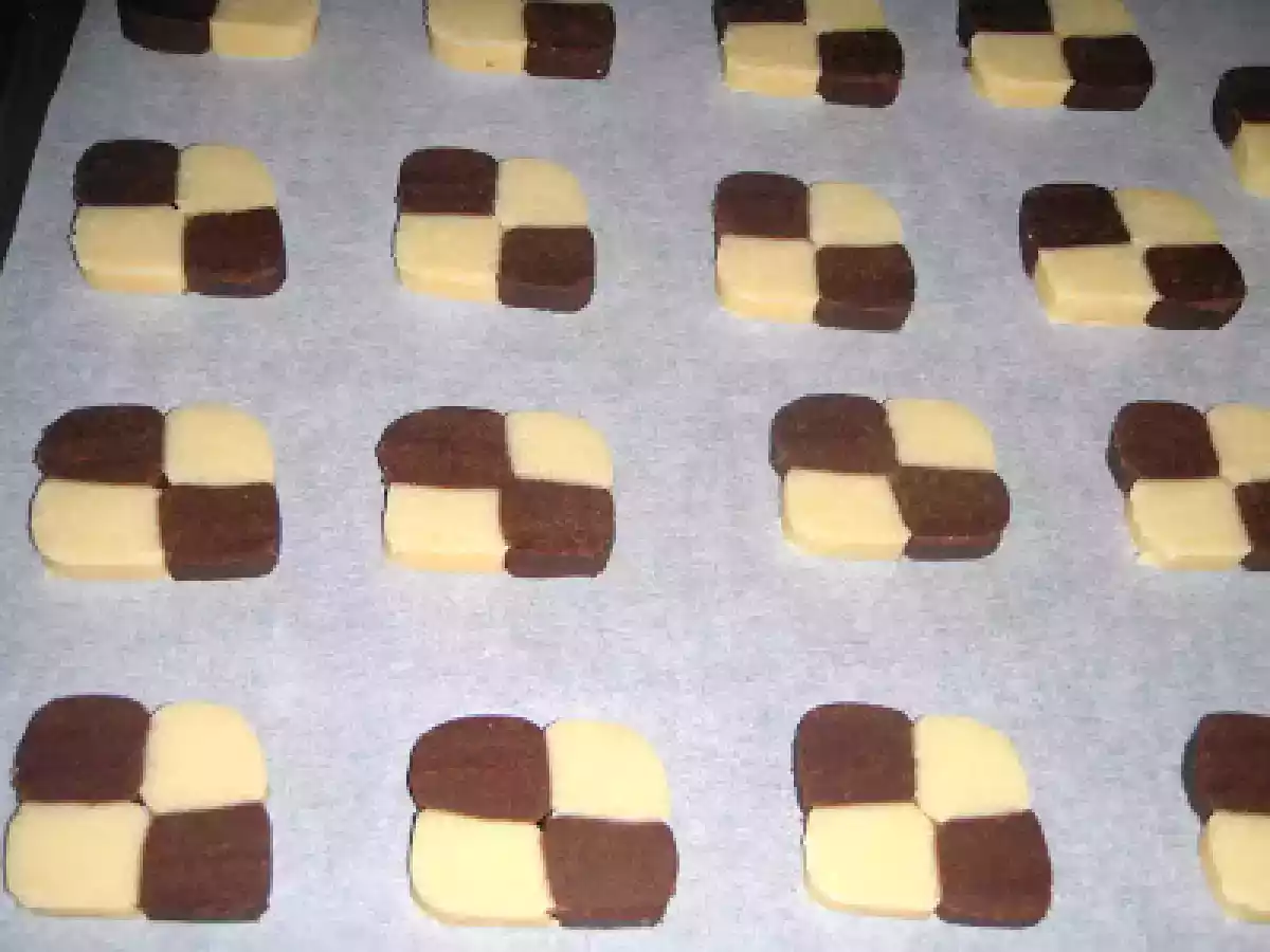 Galletas Ajedrez de vainilla y chocolate - foto 3