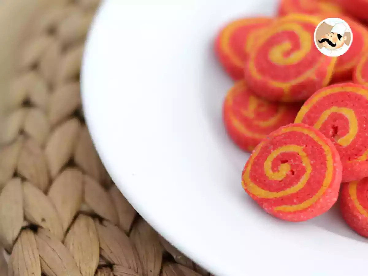 Galletas bicolor rojo y amarillo - foto 3