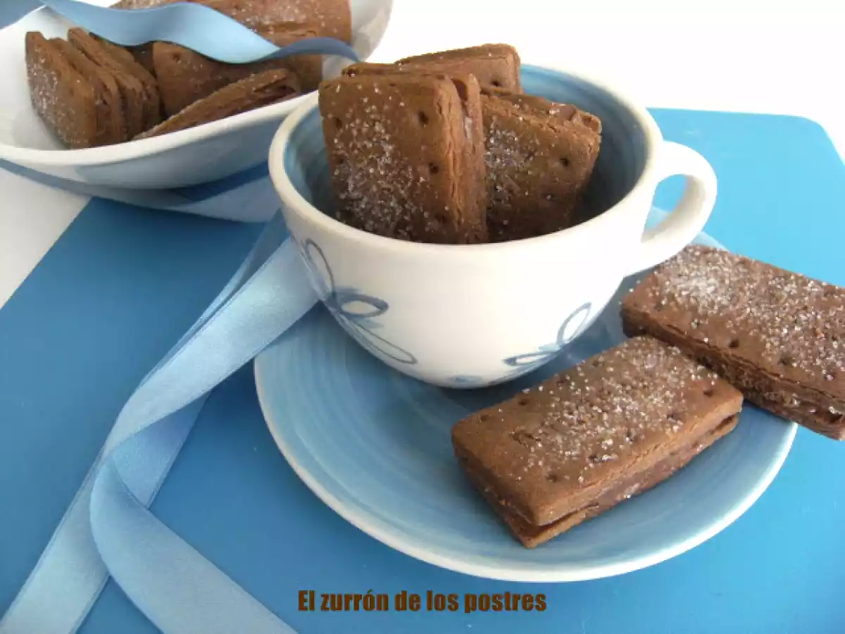 Galletas Bourbon de chocolate