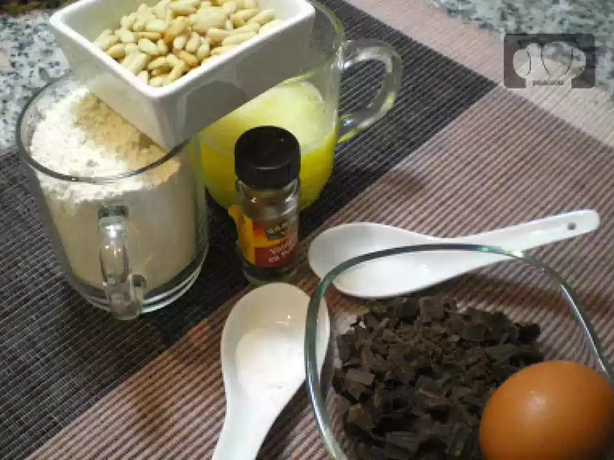 Galletas con piñones y chocolate - foto 7