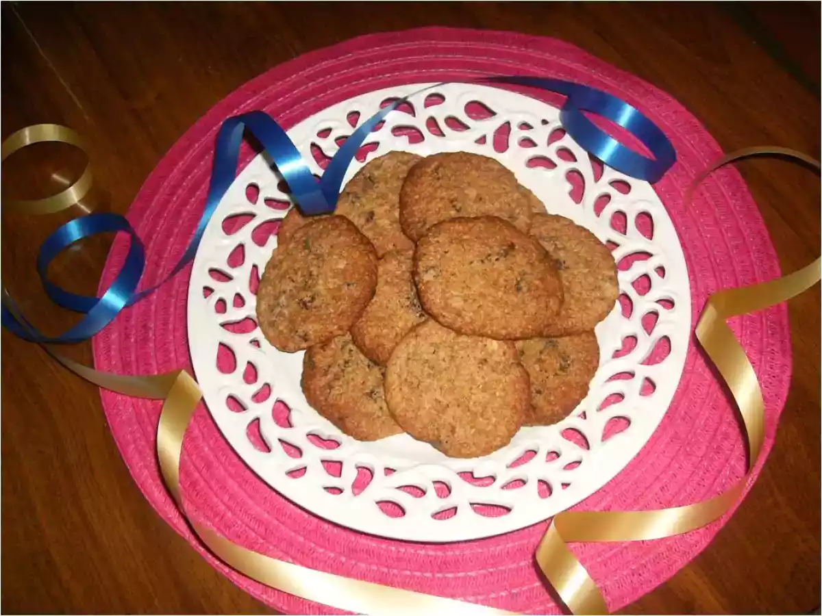 GALLETAS DE AVENA CON CIRUELAS PASAS