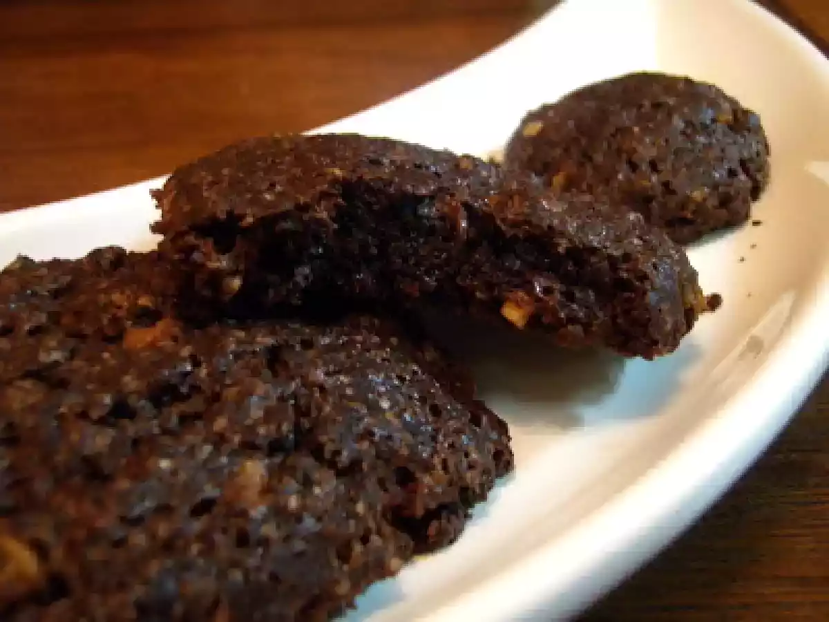 Galletas de Brownies con pepitas de chocolate y almendras crocantes