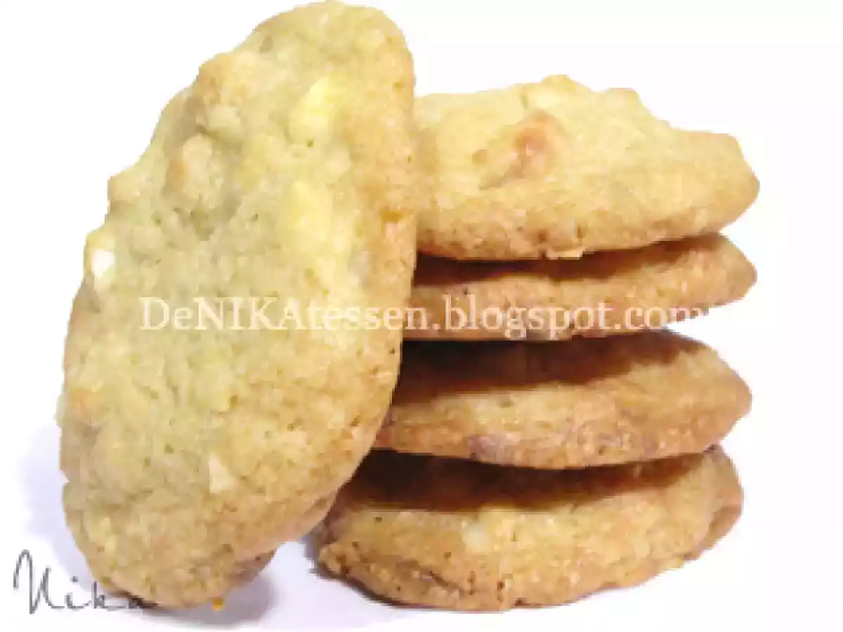 Galletas de chocolate blanco y macadamia