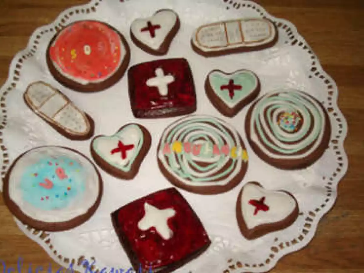 Galletas de chocolate glaseadas