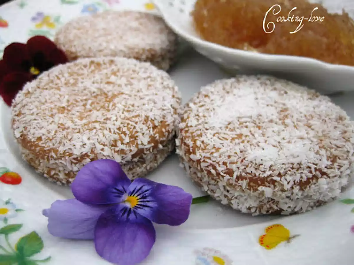 Galletas de coco y cabello de ángel