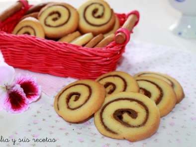 Galletas de espiral de Nutella