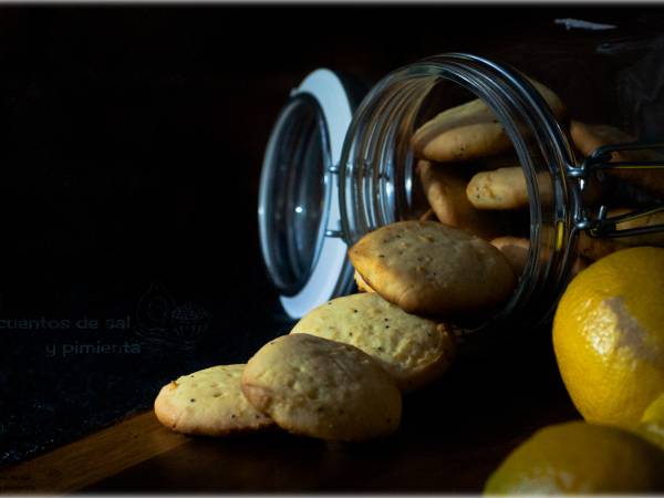 Galletas de limón y semillas de amapola