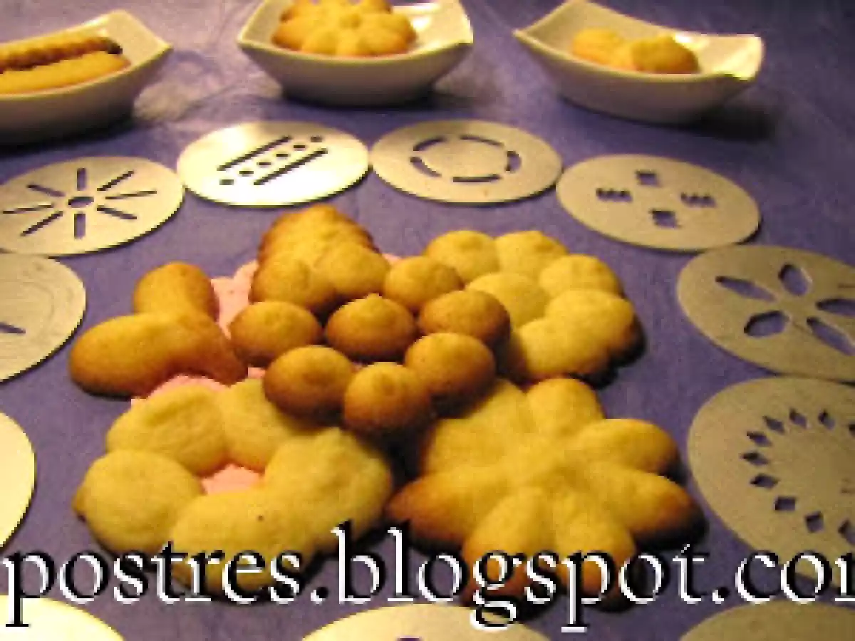 Galletas de mantequilla con pistola