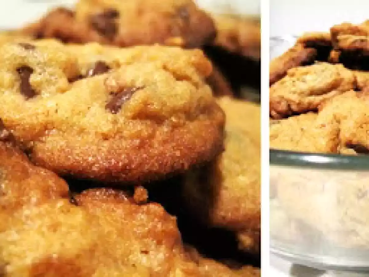 Galletas de Mantequilla de Maní con Chispas de Chocolate