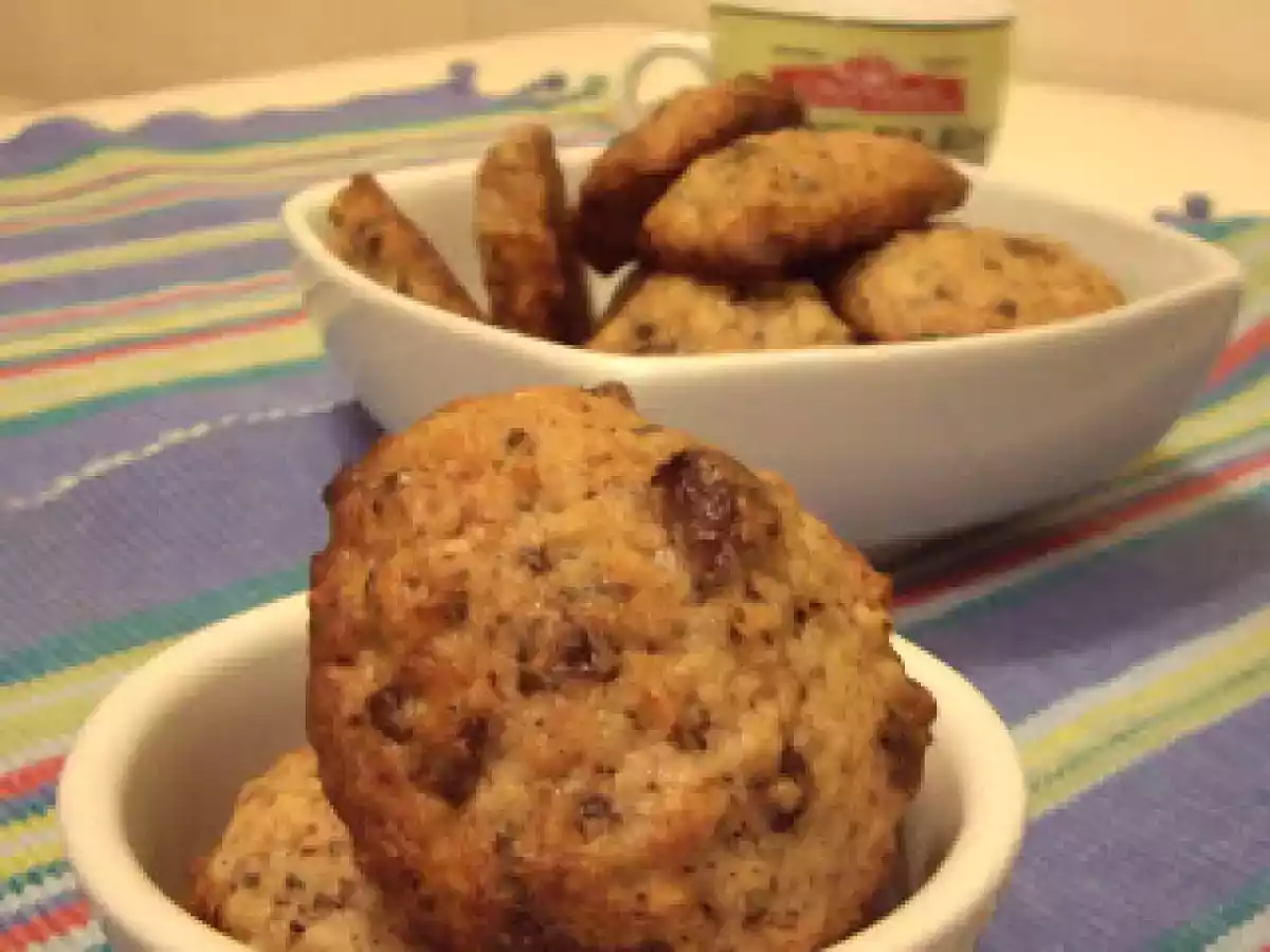 Galletas de plátano y chocolate