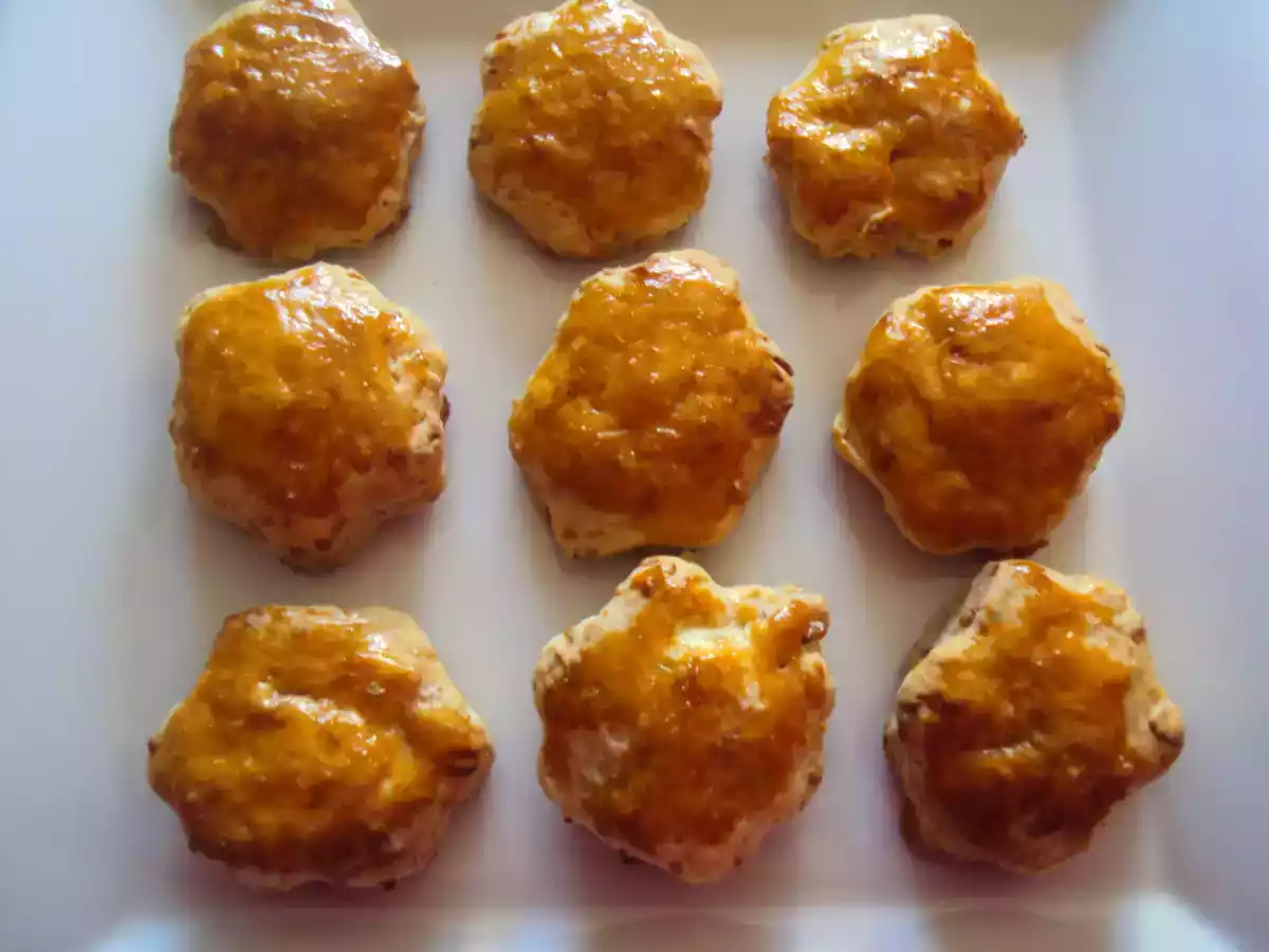 Galletas de queso y bacon