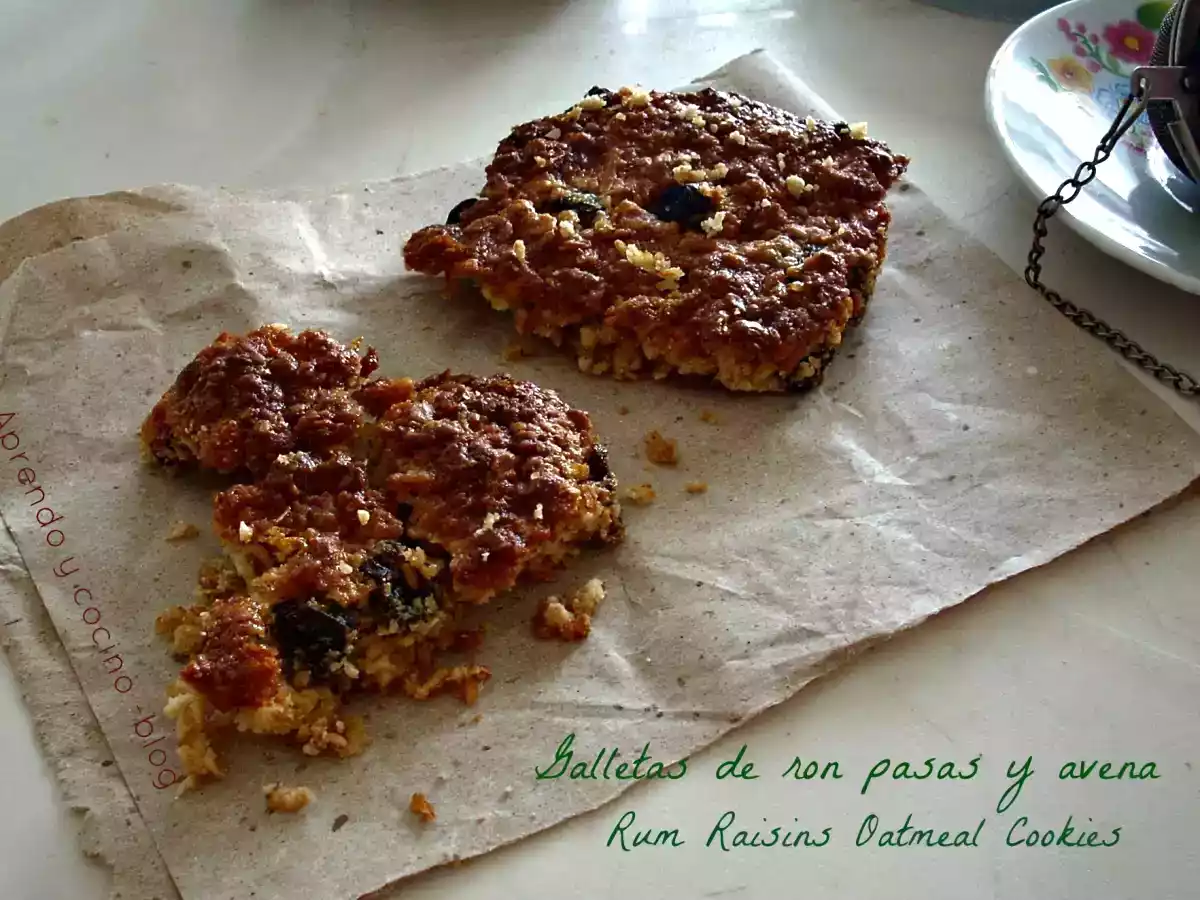 Galletas de ron pasas y avena - foto 2