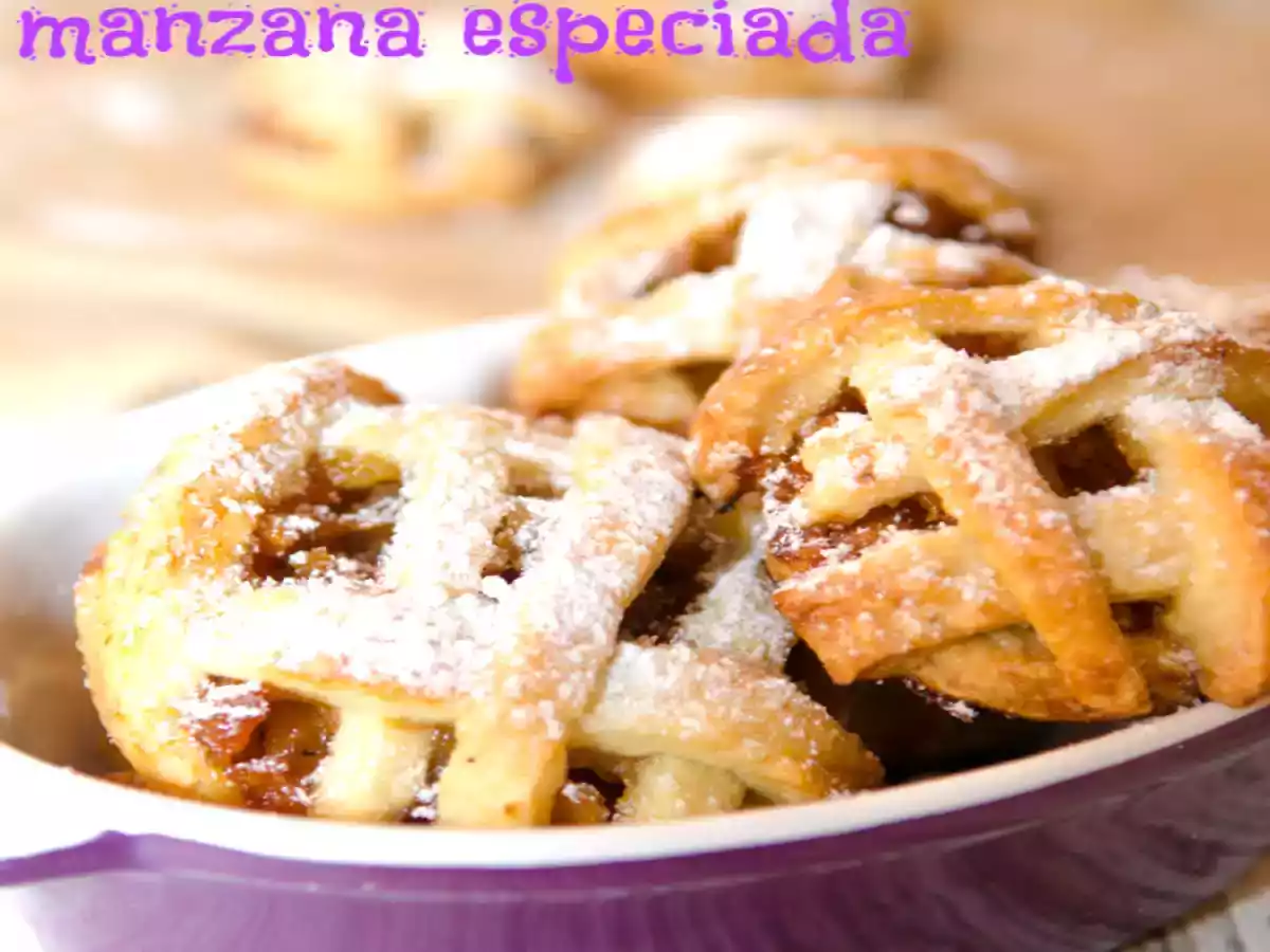 Galletas de tarta de manzana especiada