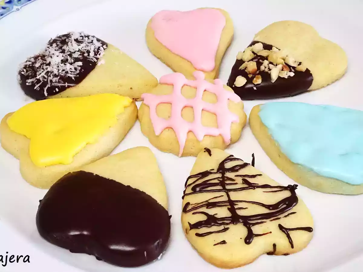 Galletas decoradas o pastas de té. Masa sablé