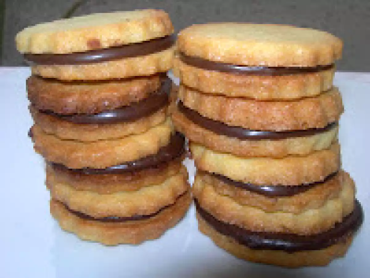 Galletas rellenas de chocolate. Paso a paso - foto 2