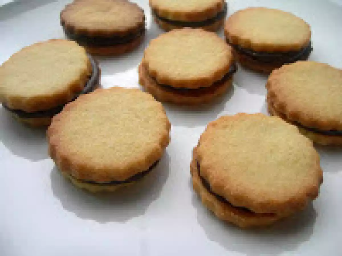 Galletas rellenas de chocolate. Paso a paso - foto 3