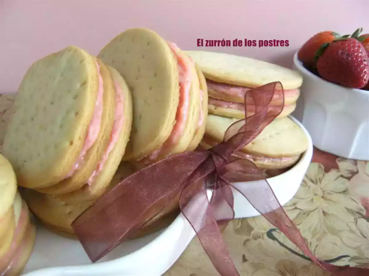 Galletas Rellenas de Crema de Fresa - foto 4