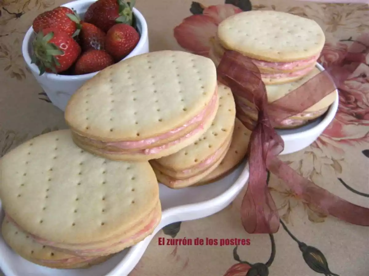 Galletas Rellenas de Crema de Fresa - foto 5