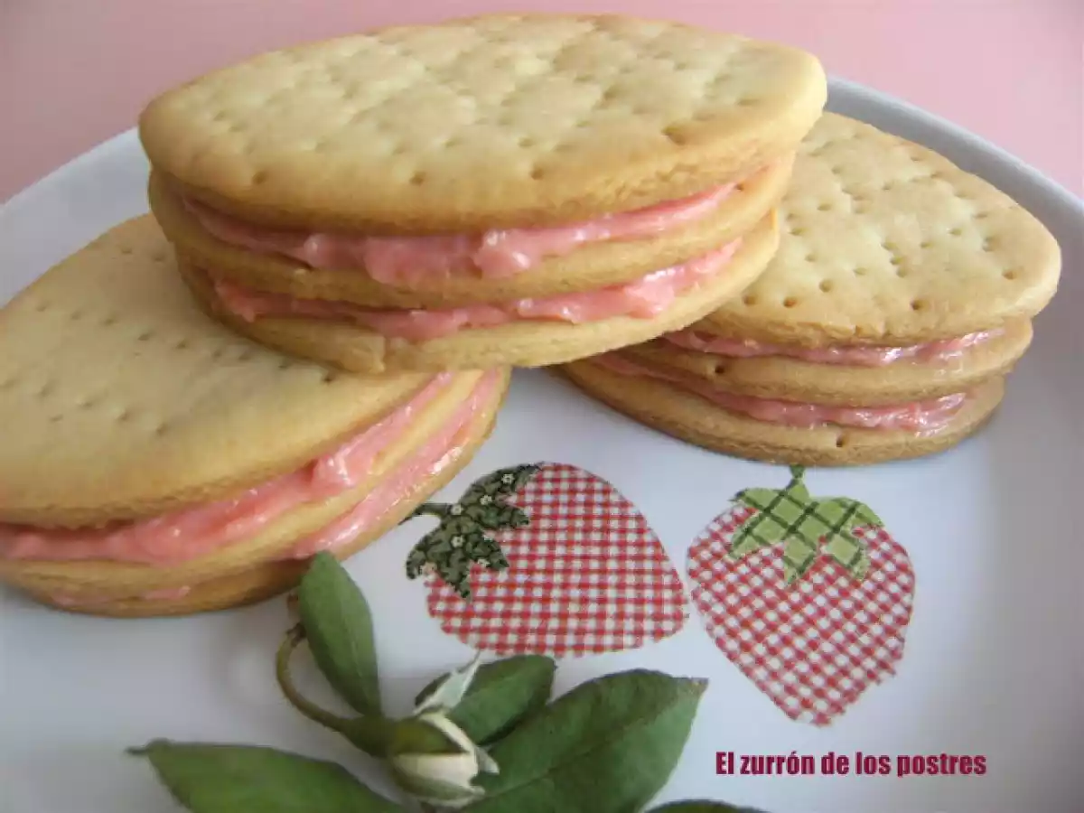 Galletas Rellenas de Crema de Fresa - foto 6