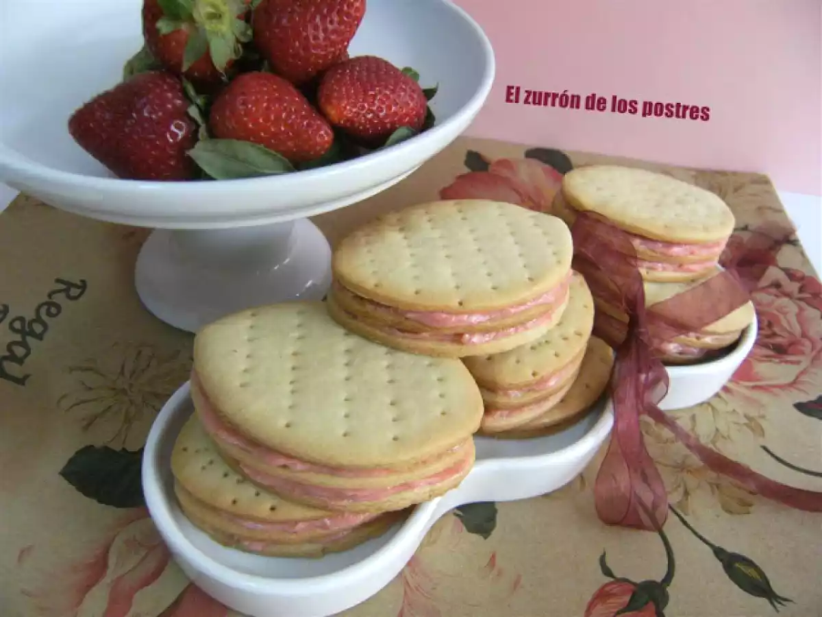 Galletas Rellenas de Crema de Fresa - foto 7