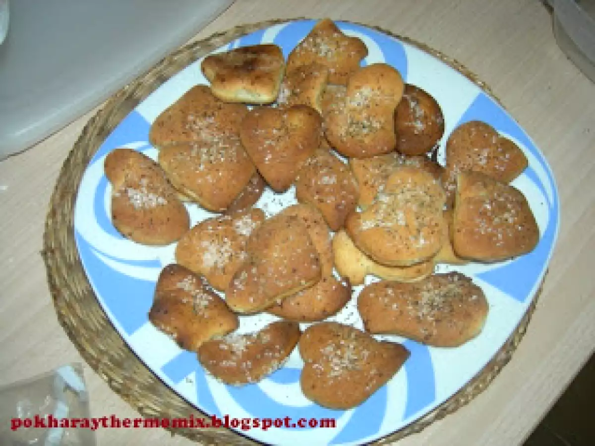 Galletas saladas con orégano