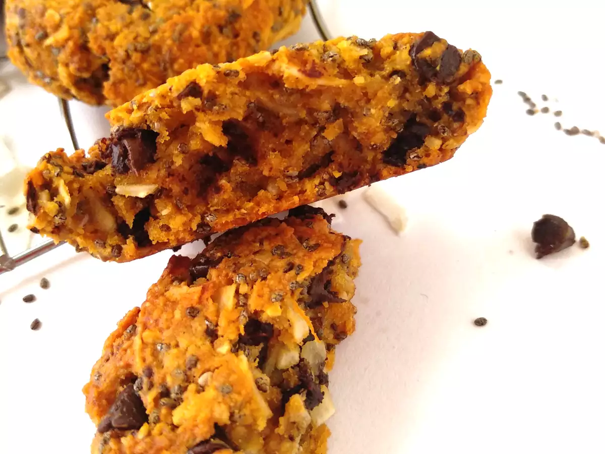 Galletas veganas de calabaza, coco y chía - foto 3