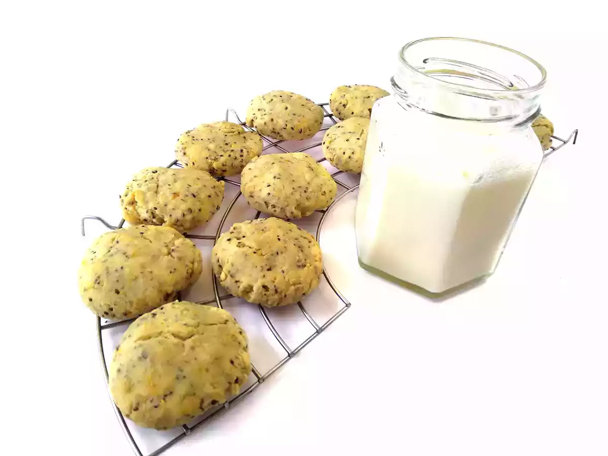Galletas veganas de limón y chía