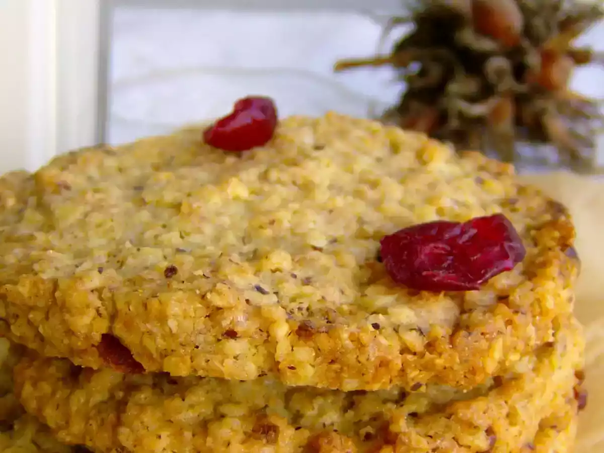 Galletón de avena y cranberries