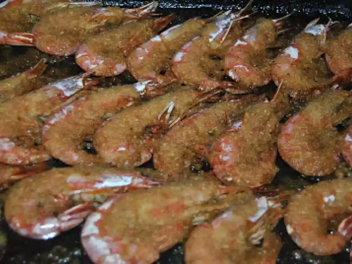 Gambas En Salsa De Almendras