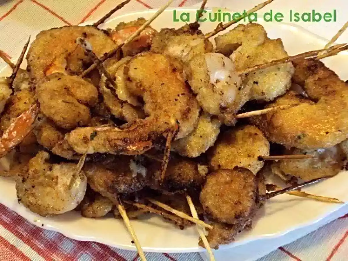 Gambas Rebozadas con Bechamel