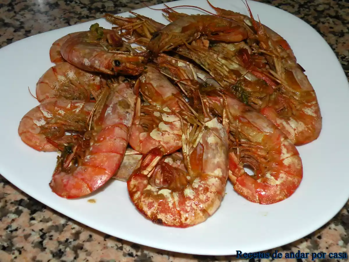 Gambones al horno