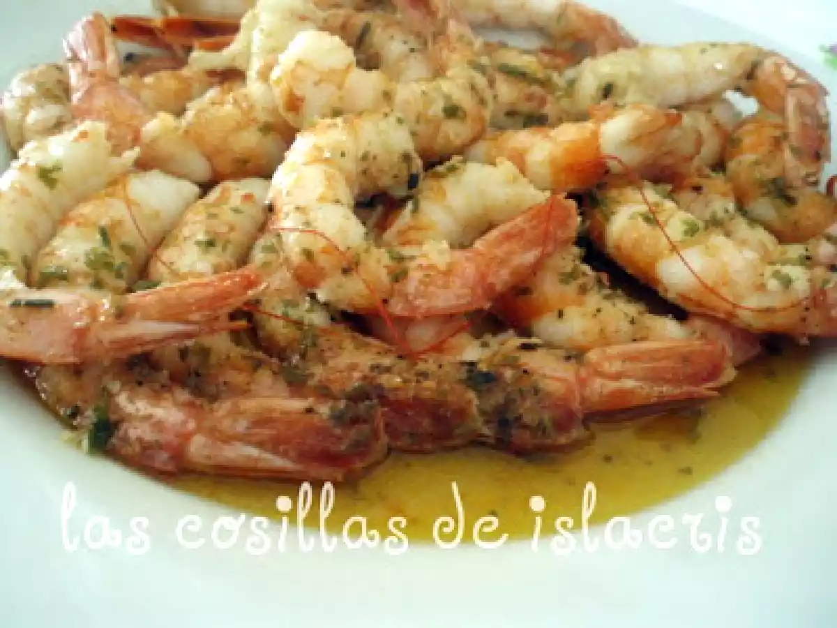 Gambones al horno en Fussioncook