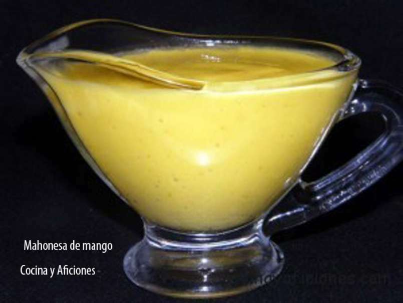 Gambones con mahonesa de mango, receta - foto 2