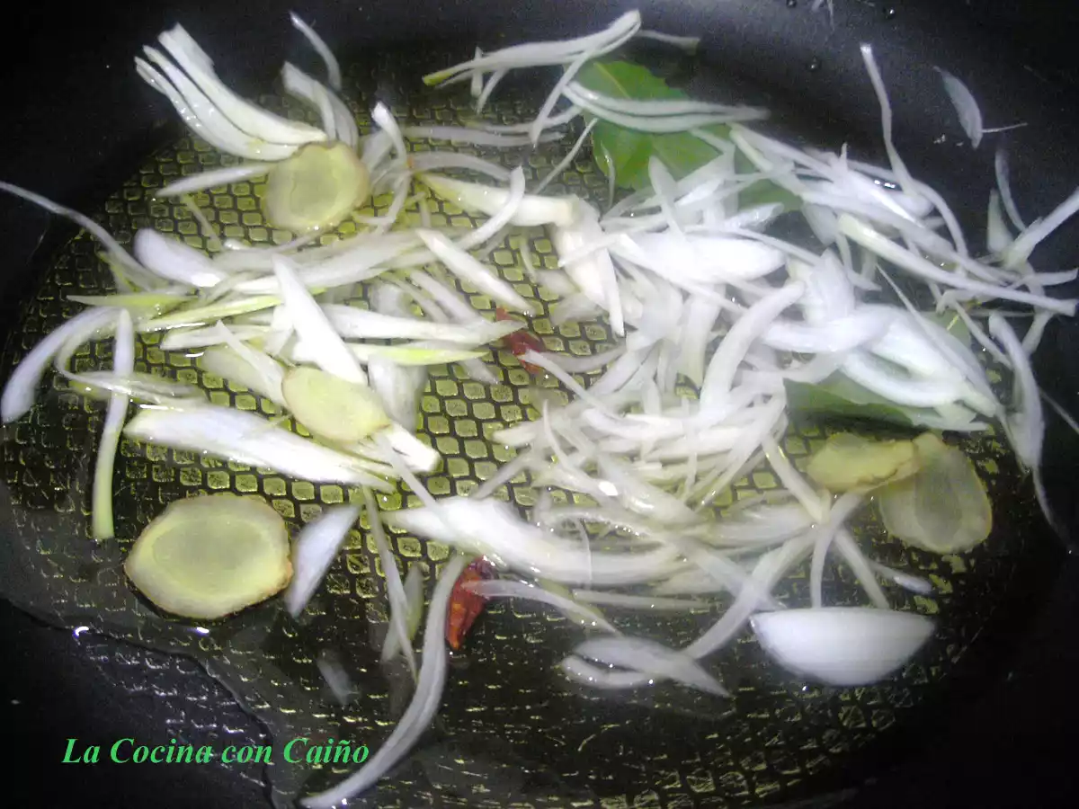 Gambones con salsa de soja y genjibre - foto 2