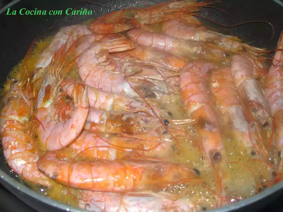 Gambones con salsa de soja y genjibre - foto 3