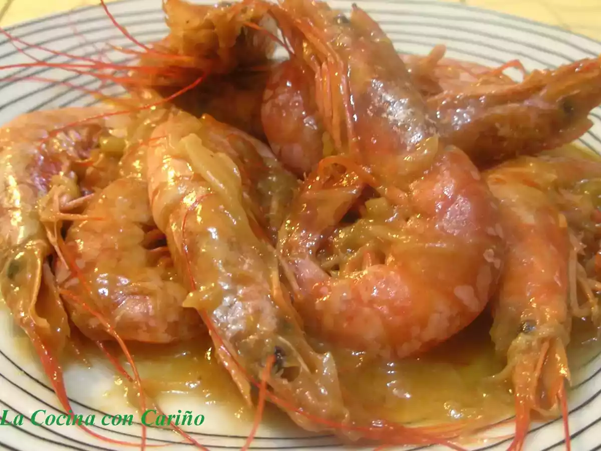 Gambones con salsa de soja y genjibre - foto 4