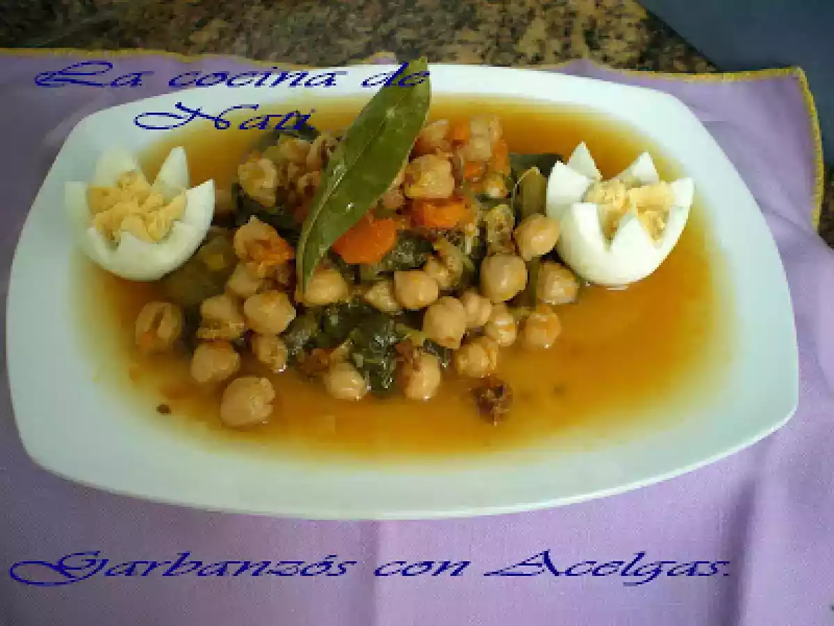 GARBANZOS CON ACELGAS. - foto 2