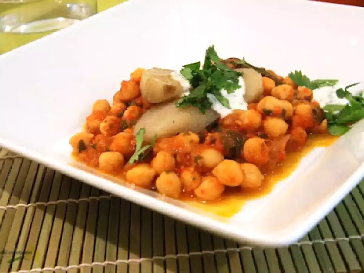 Garbanzos con batata confitada en miel - foto 2