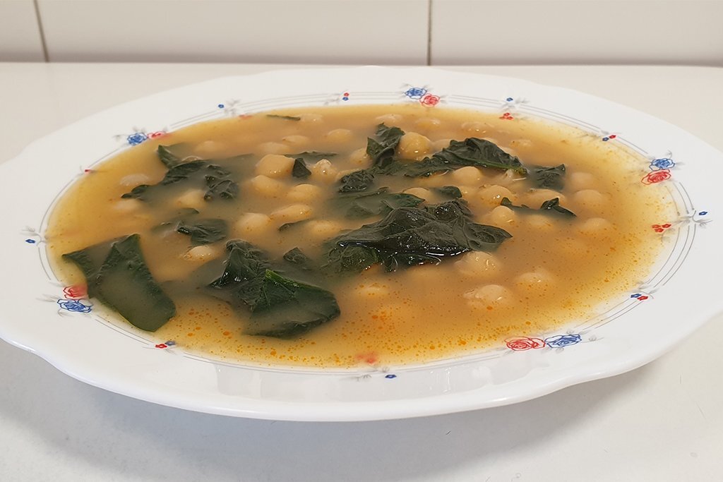 Garbanzos con espinacas Receta Petitchef