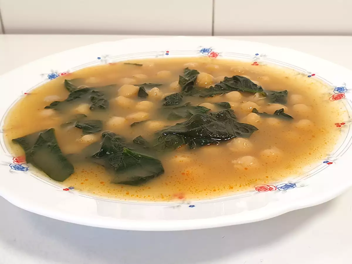 Garbanzos con espinacas