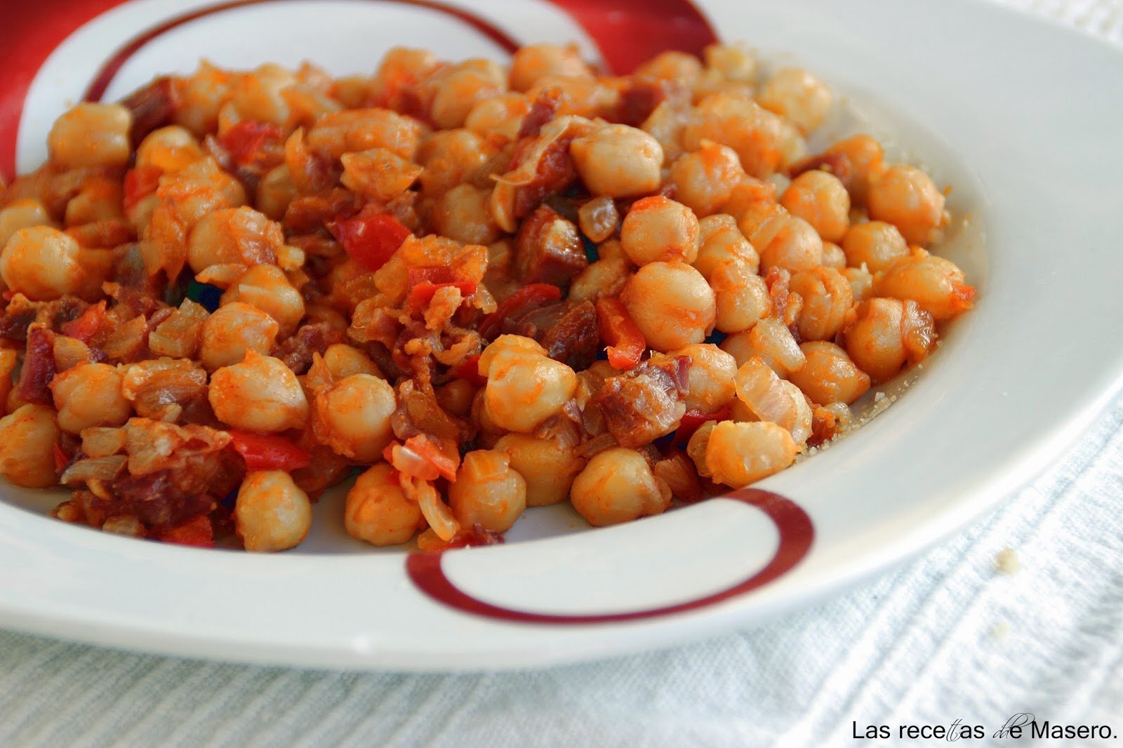 Garbanzos con jamón y chorizo, Receta Petitchef