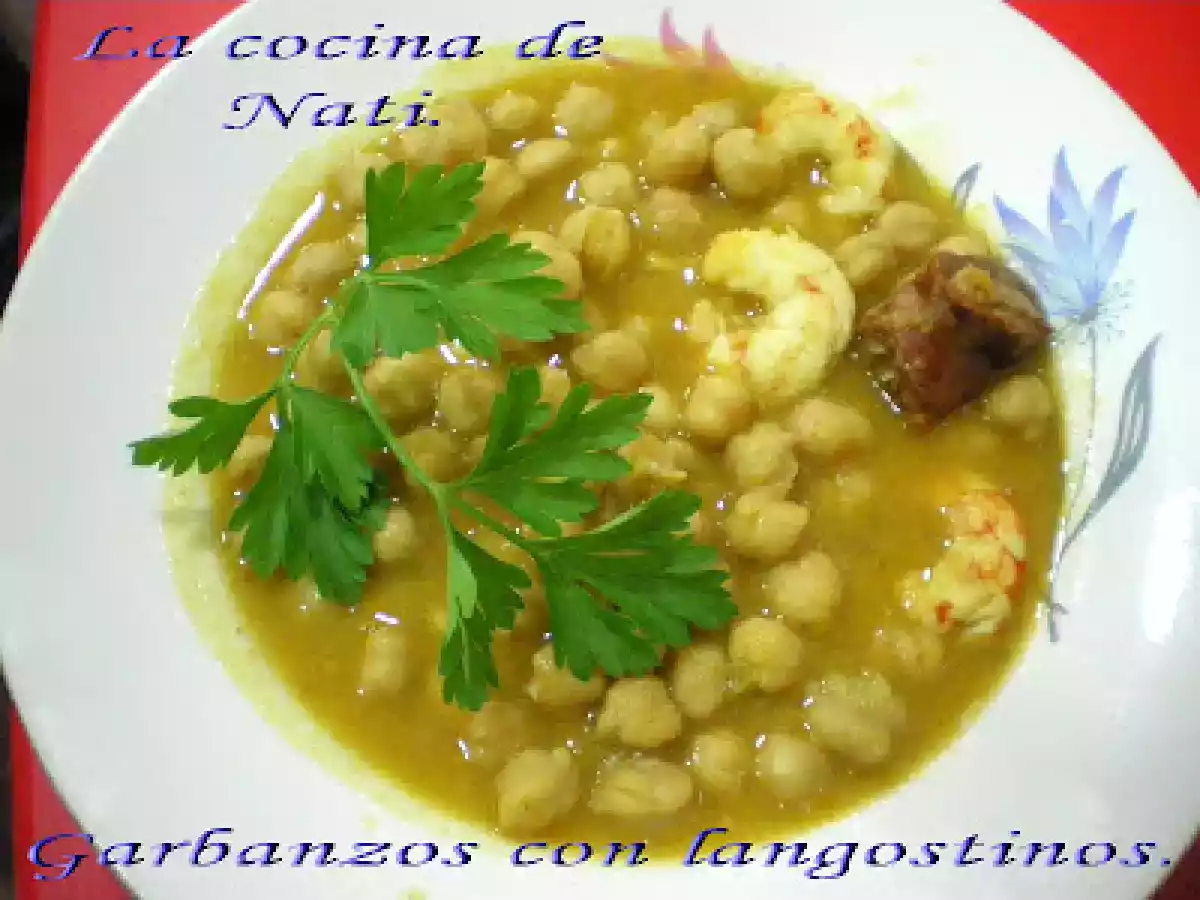 GARBANZOS CON LANGOSTINOS - foto 2