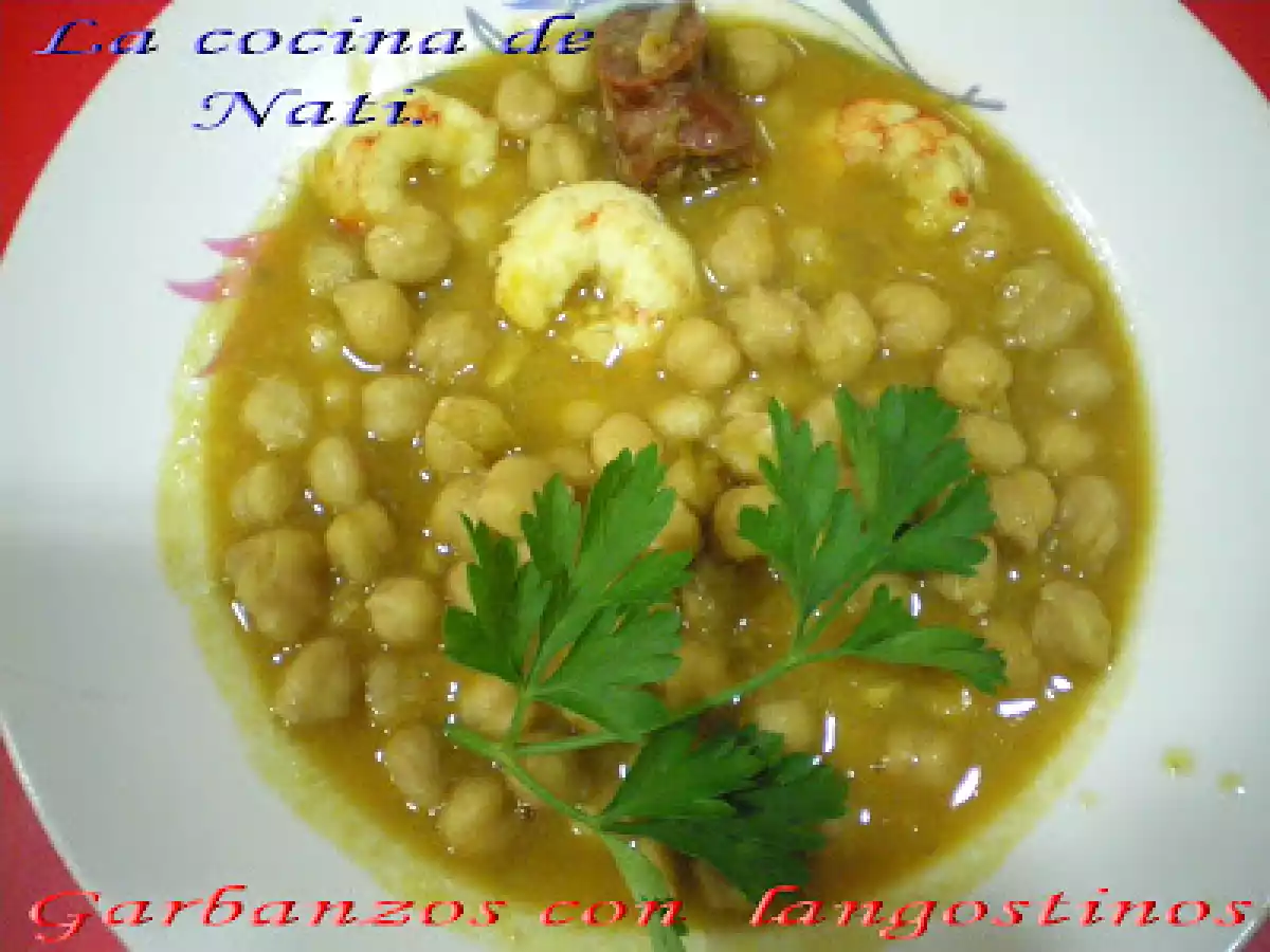 GARBANZOS CON LANGOSTINOS - foto 3