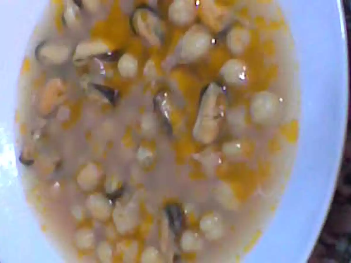 Garbanzos con mejillones