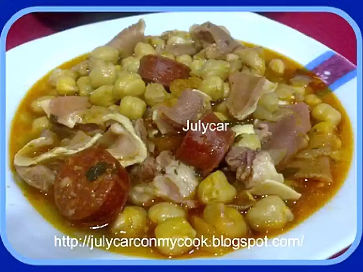 Garbanzos con oreja y chorizo olla GM D