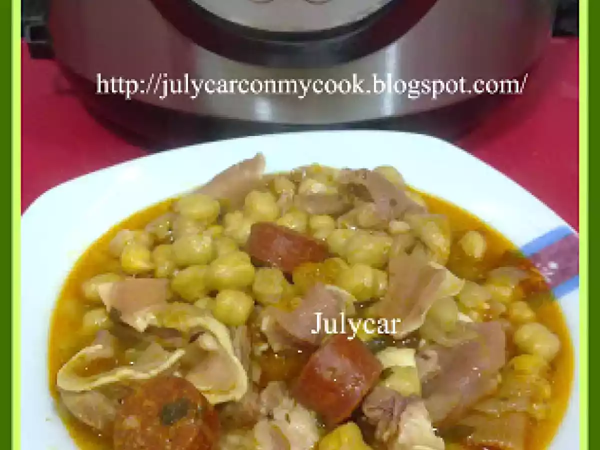 Garbanzos con oreja y chorizo olla GM D - foto 2