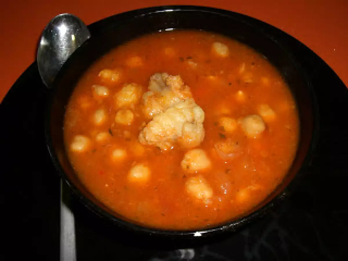 GARBANZOS CON RAPE EN THERMOMIX