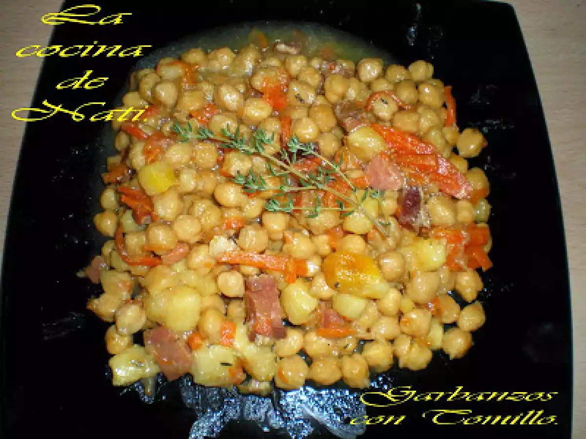 GARBANZOS CON TOMILLO. - foto 2