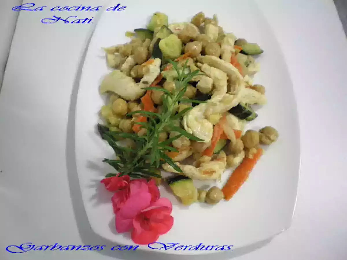 GARBANZOS CON VERDURAS. - foto 2