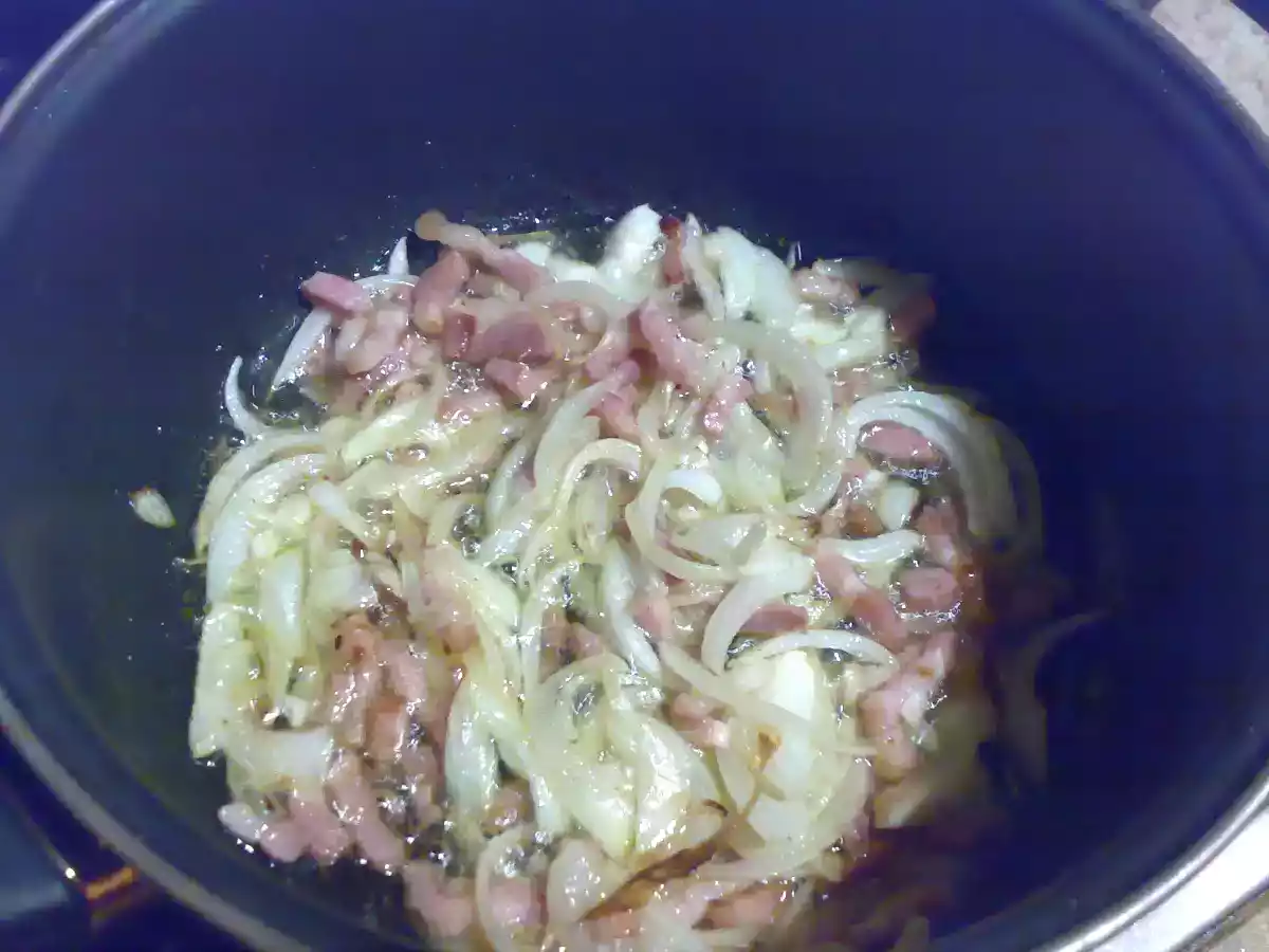 Garbanzos fritos con bacon - foto 2